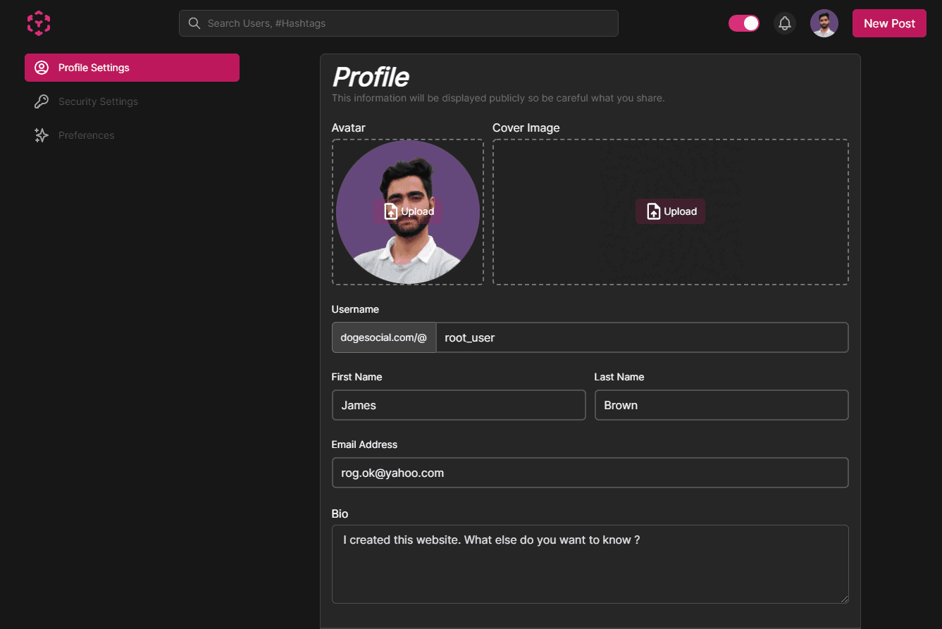 Website Mockup